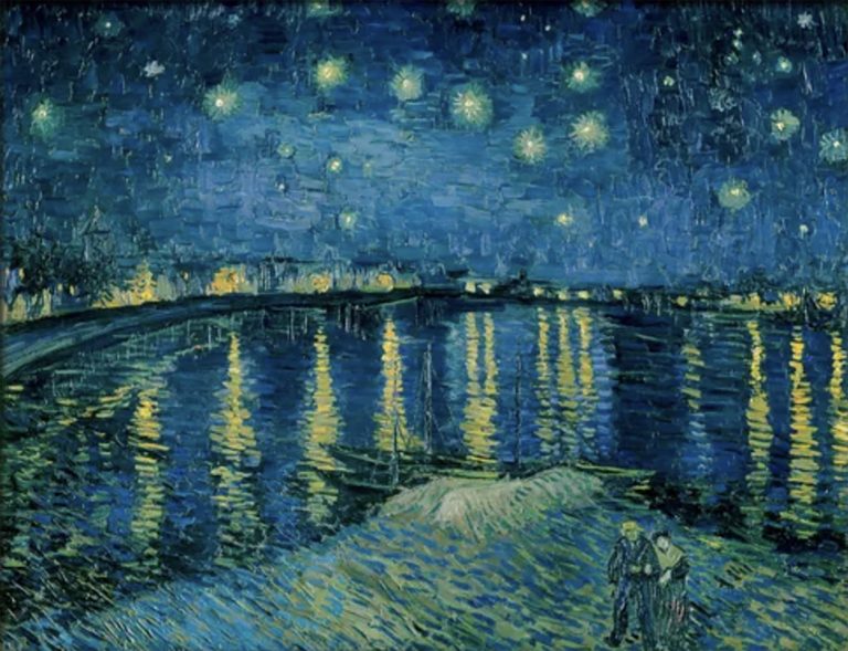 Sterne über der Rhone Vincent van Gogh (1853-1890)